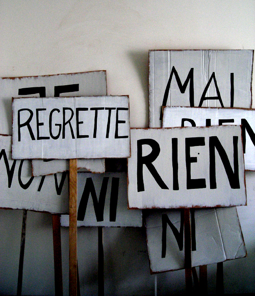 regrette rien